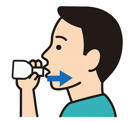 イナビル吸入方法③