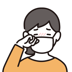 強い目のかゆみ・充血