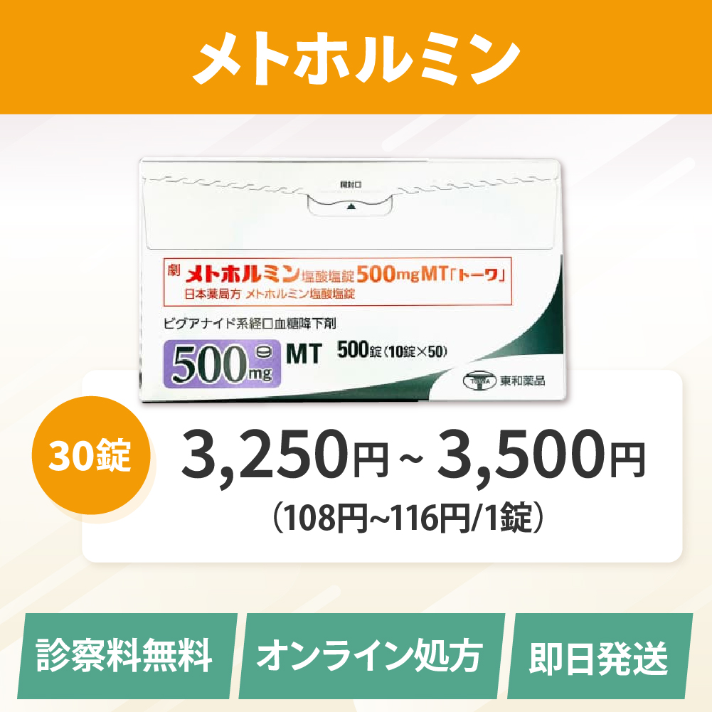 メトホルミン通販（オンライン診療）