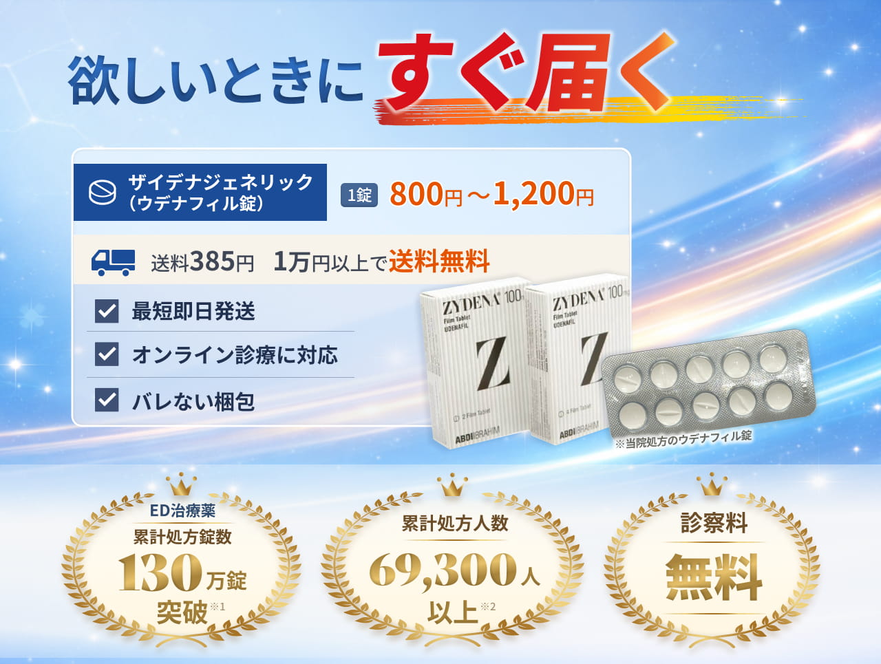 ザイデナの処方・通販（オンライン診療）