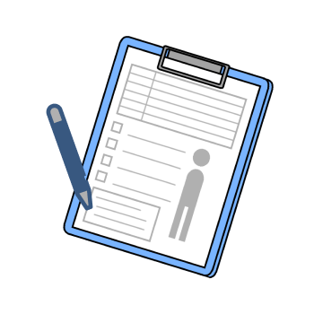 受付・問診票の記入