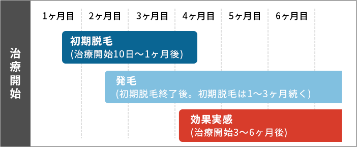 治療効果が出るまでの期間