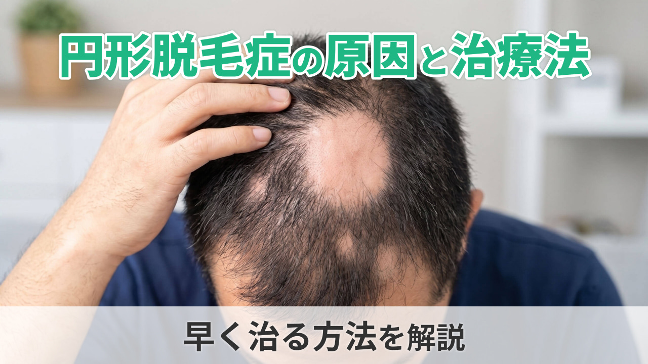 円形脱毛症の原因と治療法｜早く治る方法を解説