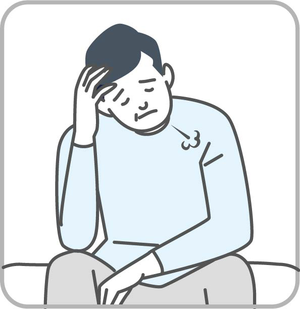 疲労感やうつなど精神的な症状
