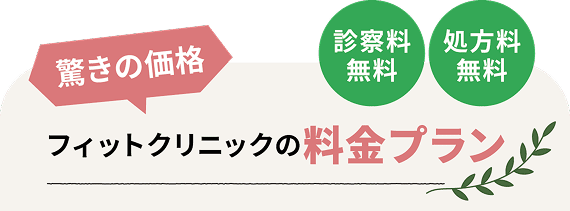 フィットクリニックの料金プラン